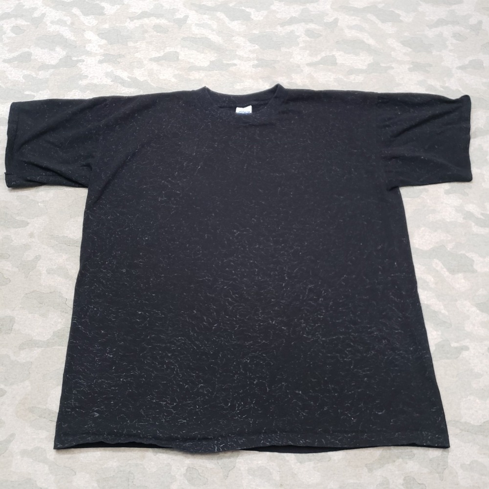 Vintage Salem Sportswear Shirt Mens XL Black Short Sleeve Single Stitch